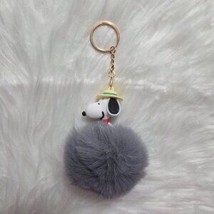 Peanuts Beagle Scout Snoopy Puff Keychain